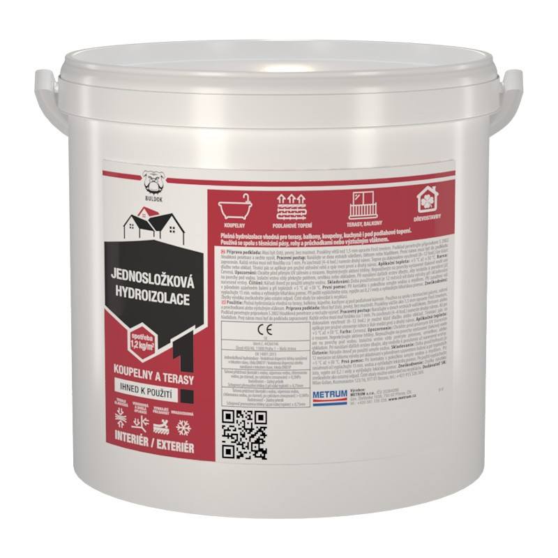 Jednosložková hydroizolace BULDOK 5kg Euronářadí
