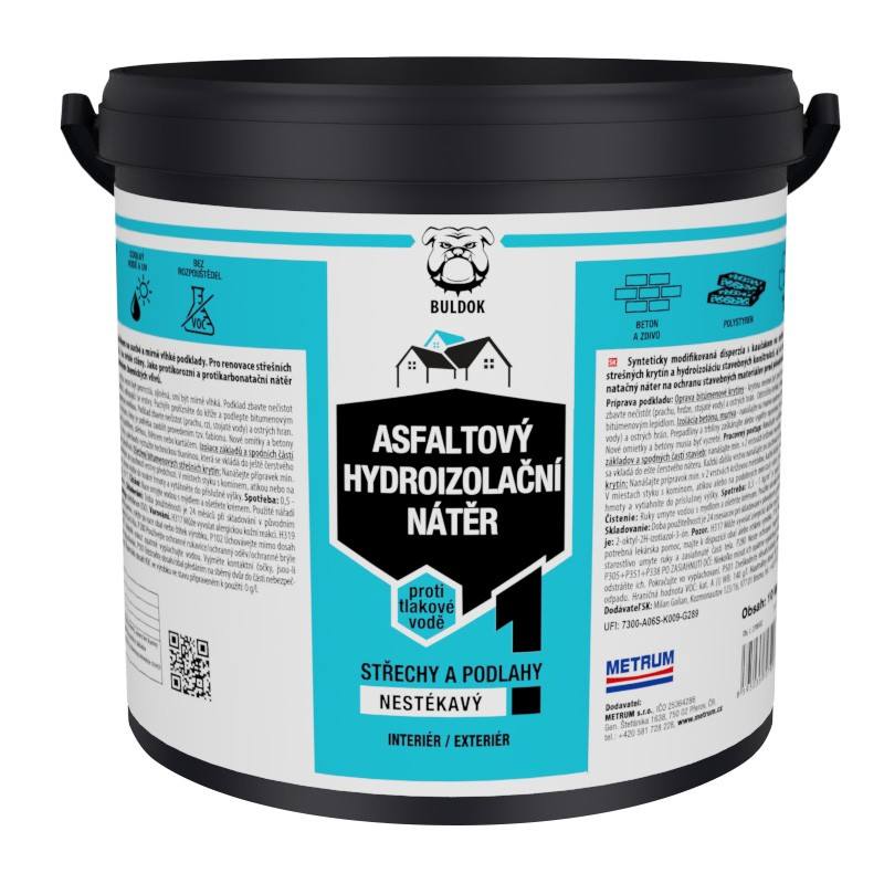 Asfaltový hydroizolační nátěr BULDOK 5kg Euronářadí
