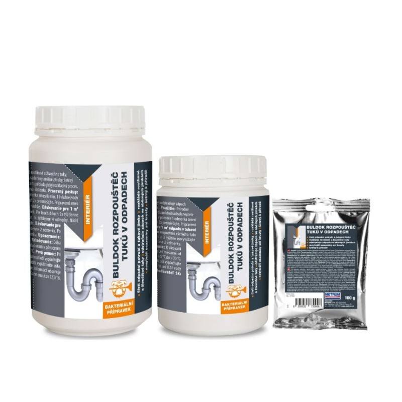 BULDOK Rozpouštěč tuků v odpadech 1kg Euronářadí