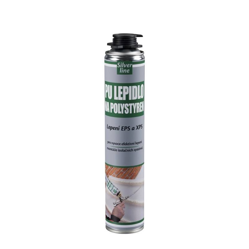 Lepidlo na polystyren PU lepicí pěna pistolová SL 750ml Euronářadí