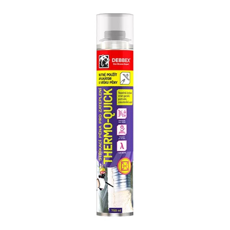 Stříkací pěna pro zateplení THERMO-QUICK DEBBEX 750ml Euronářadí