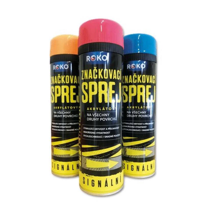 Značkovací sprej signální ROKO modrá 500ml Euronářadí