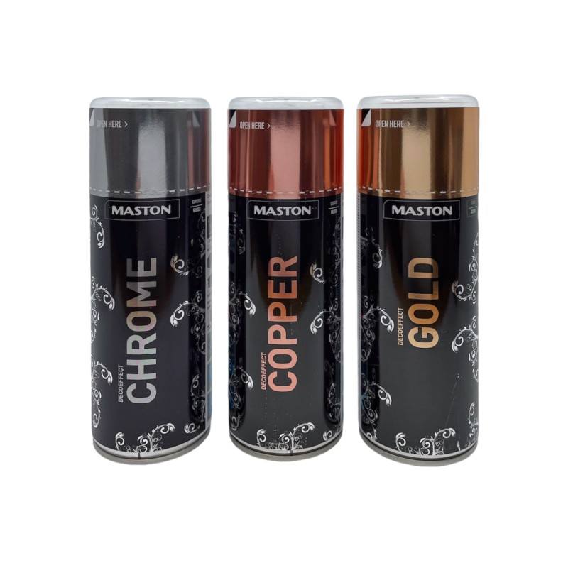 Maston spray DECOEFFECT CHROME chromový 400ml Euronářadí