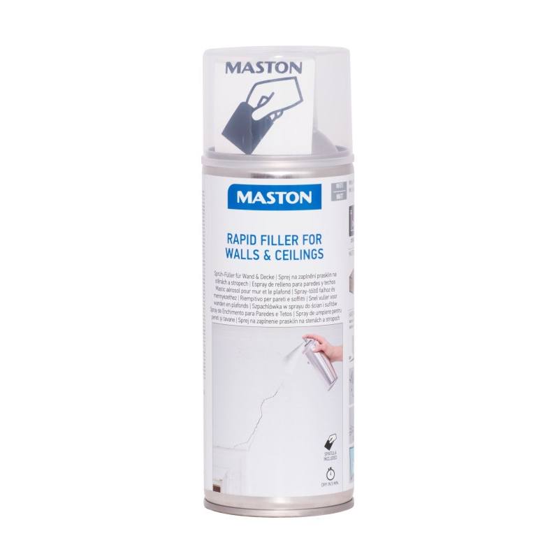 Maston spray RAPID FILLER FOR WALLS & CEILINGS vyplňovací sprej 400ml Euronářadí