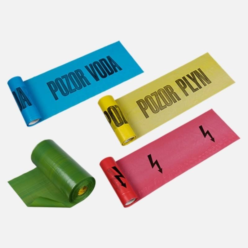 Výstražná fólie žlutá "PLYN" 22x2000cm