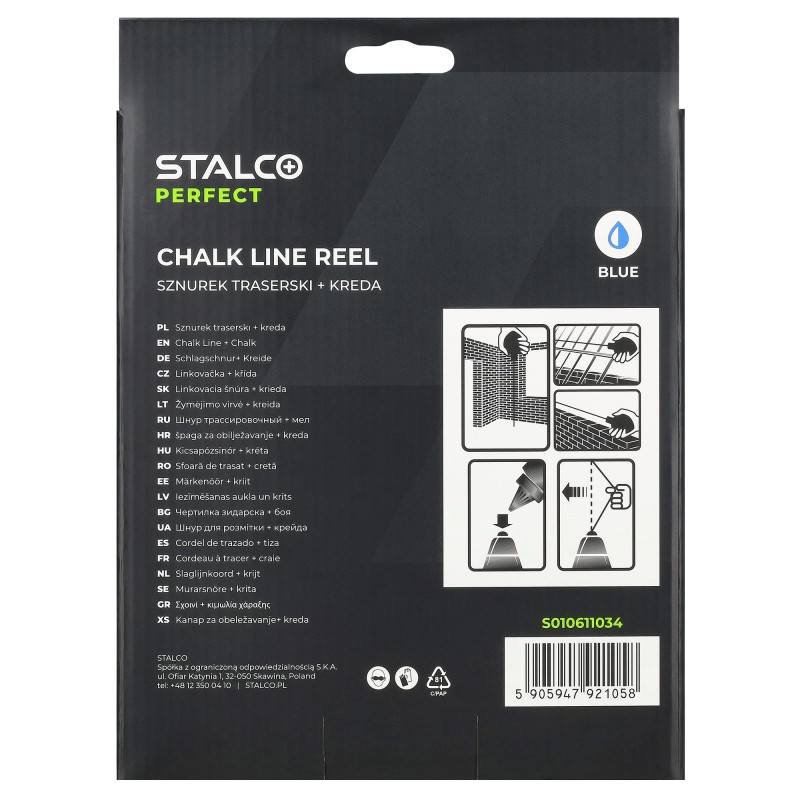 Šňůra křídová 30m + křída 120g