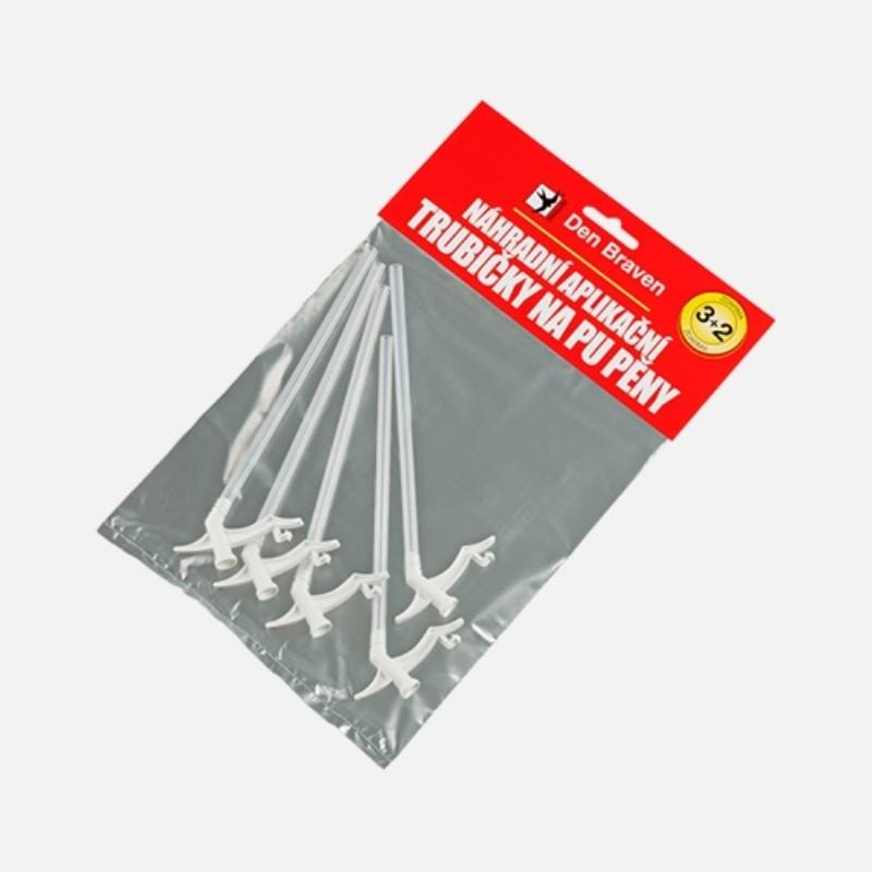 Náhradní aplikační trubičky pro PU pěny 3+2ks ZDARMA v blistru Euronářadí