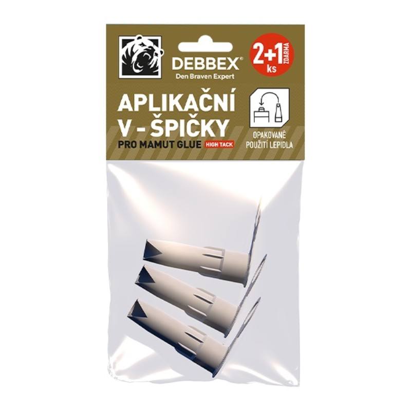 Aplikační V-špičky pro Mamut glue 2+1 ZDARMA DEBBEX Euronářadí