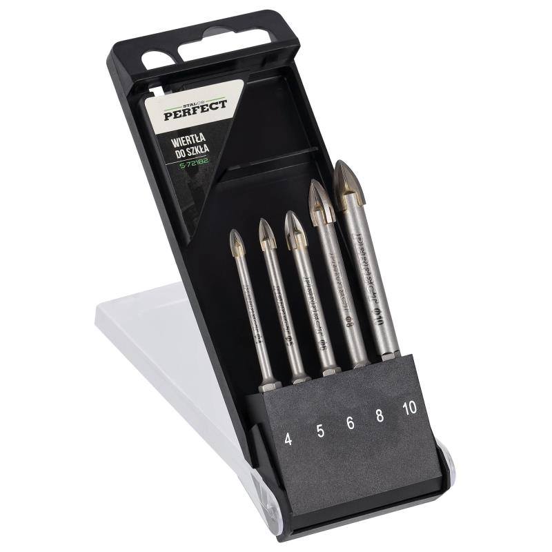 Vrtáky do skla sestava 4 - 10 mm