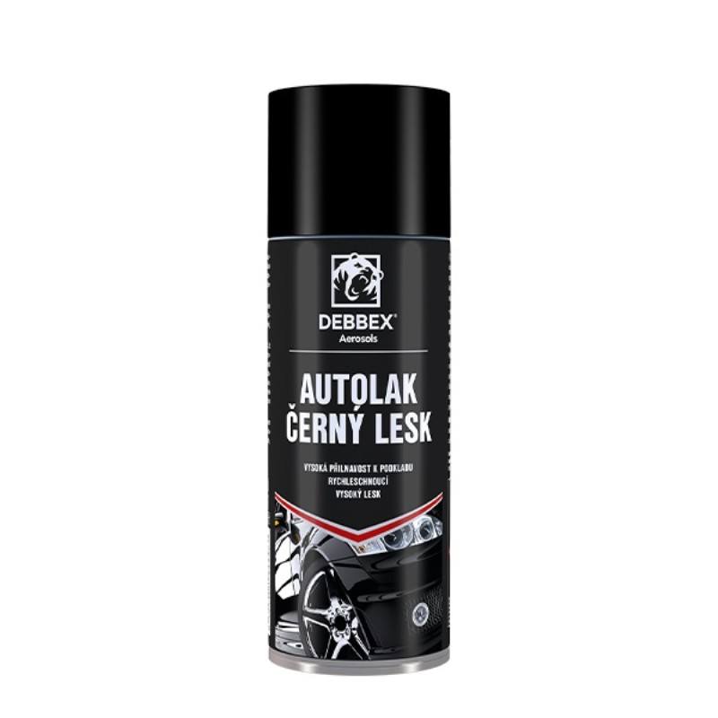 Autolak černý lesk DEBBEX 400ml Euronářadí