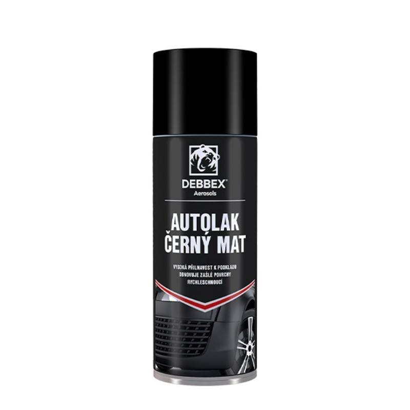 Autolak černý mat DEBBEX 400ml Euronářadí