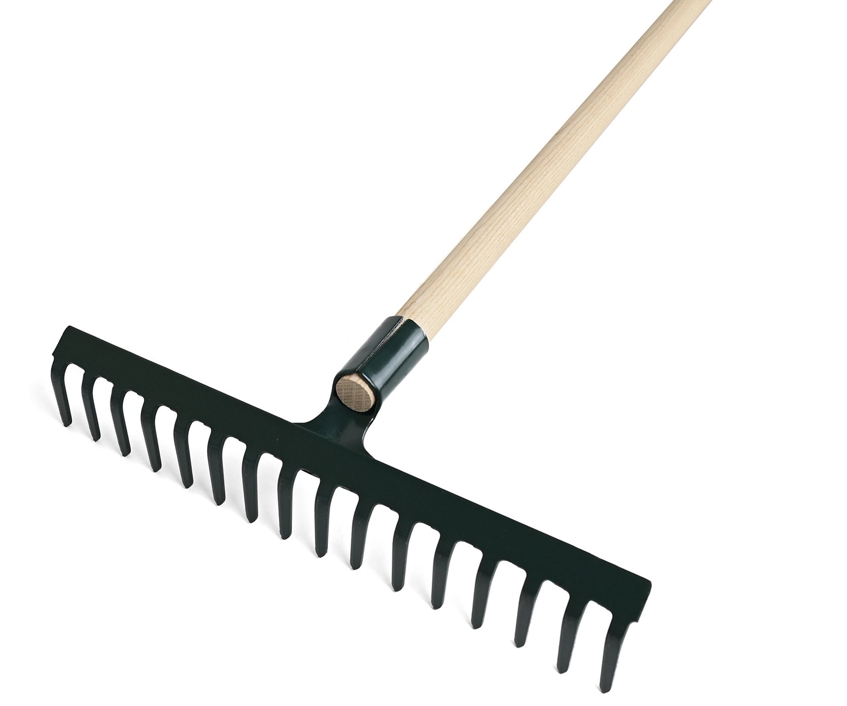 Hrábě kovové s násadou - 16 hrotů