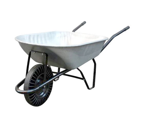 Kolečko stavební 100l pozink - plné kolo