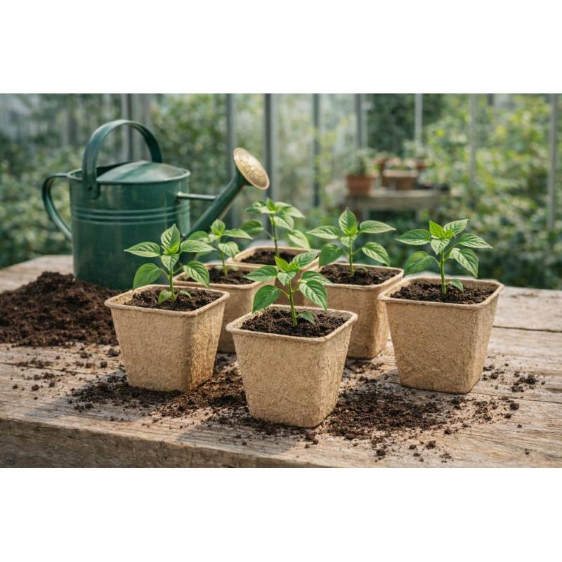 Sadbovač papírový 8 x 8 x 7