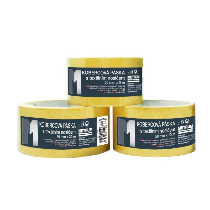 Páska kobercová oboustranná s textilním nosičem