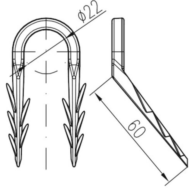 Příchytka podlahová "E"
