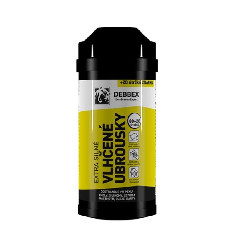 Vlhčené čisticí ubrousky extra silné DEBBEX 80+20ks DEBBEX