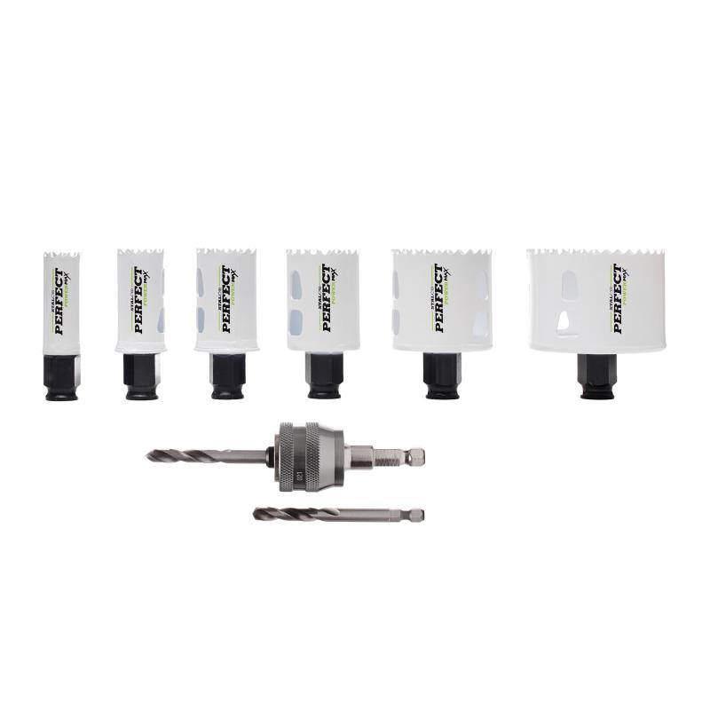 Sada bimetalových děrovek pro instalatéry