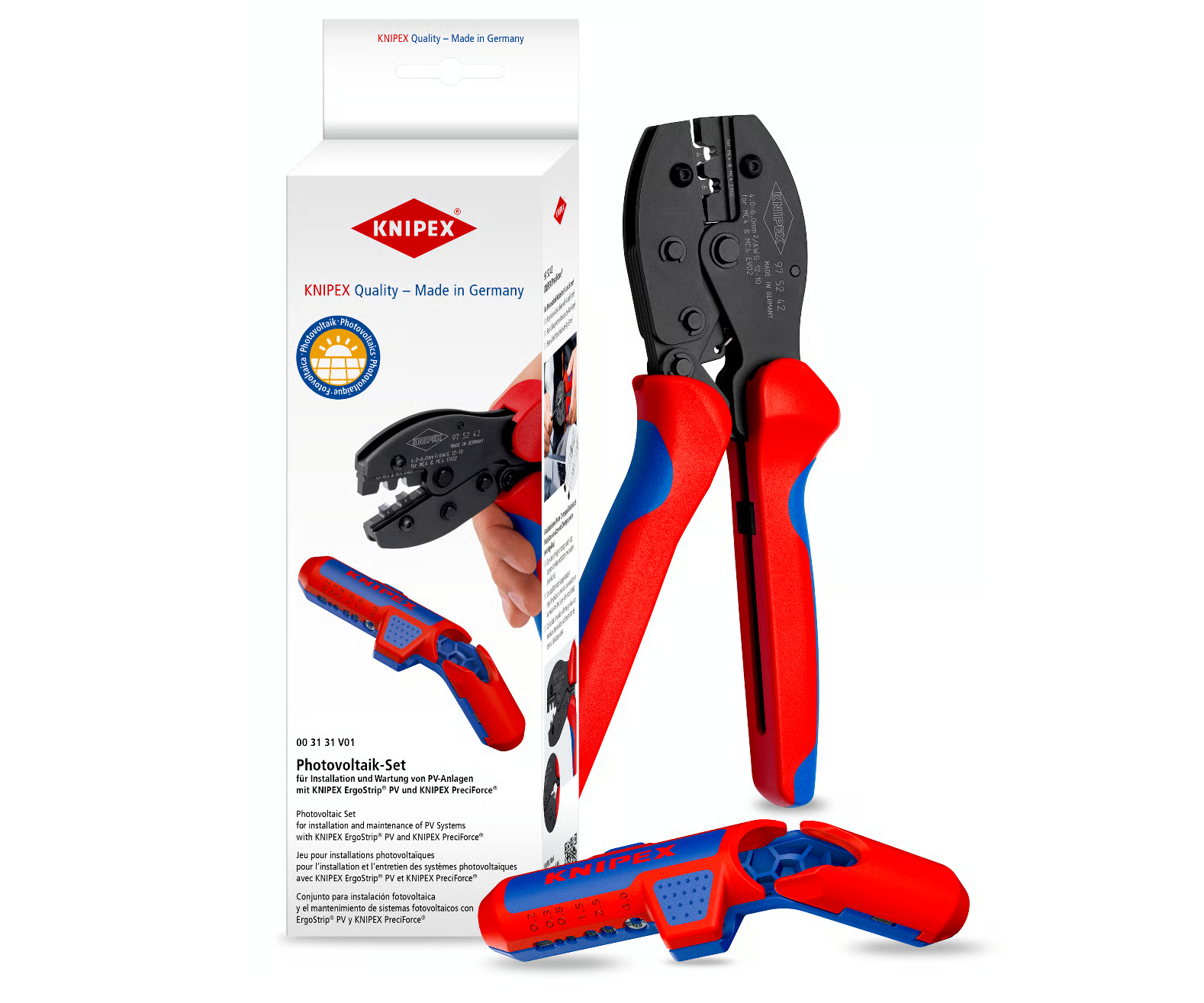 Sada instalační fotovoltaická Knipex 00 31 31 VO1 SB