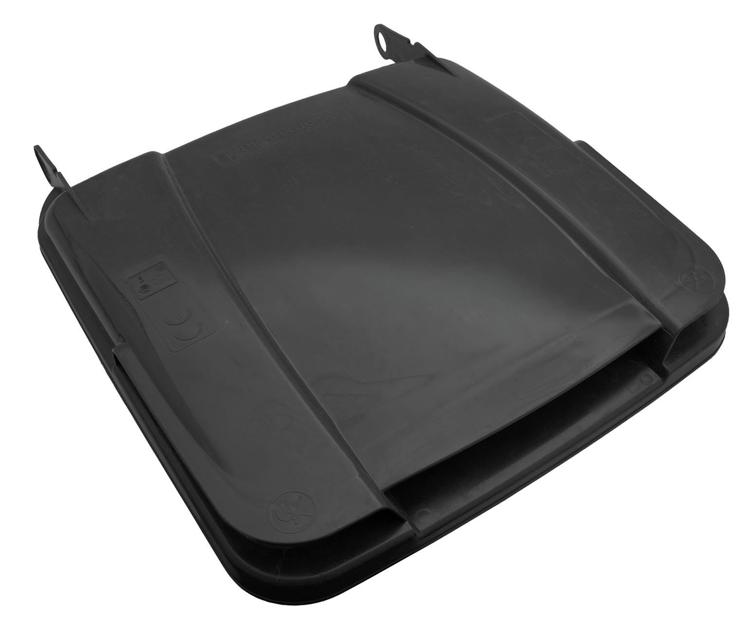 Víko popelnice plastové - 120l černá