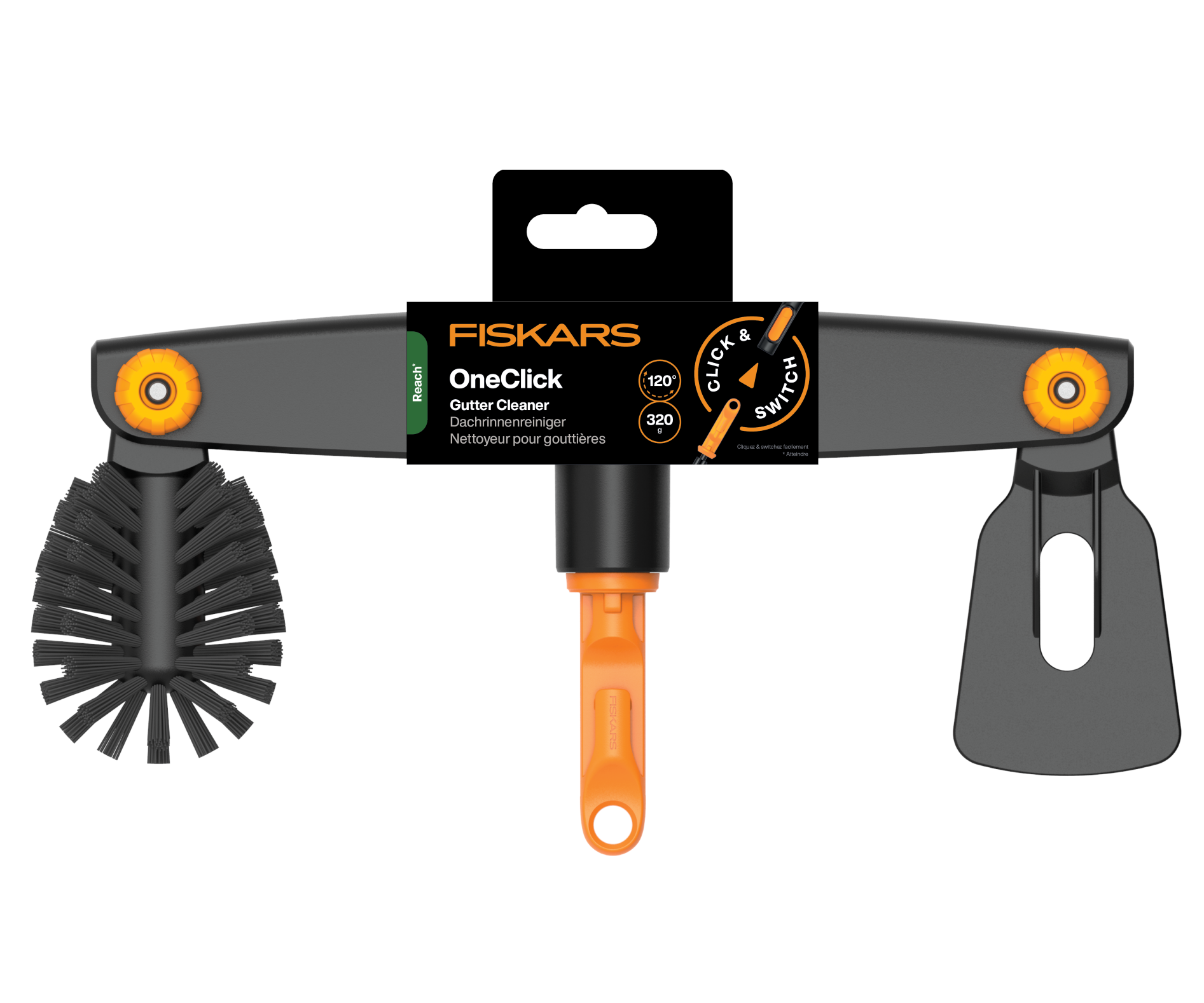 Čistič okapů OneClick Fiskars 1080698