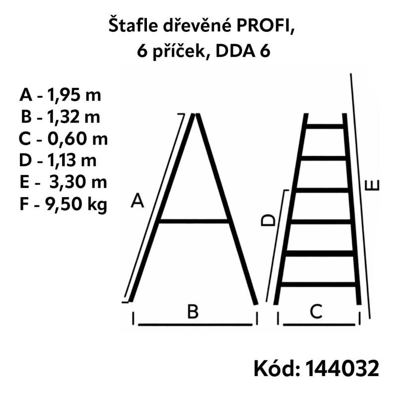 Štafle dřevěné PROFI