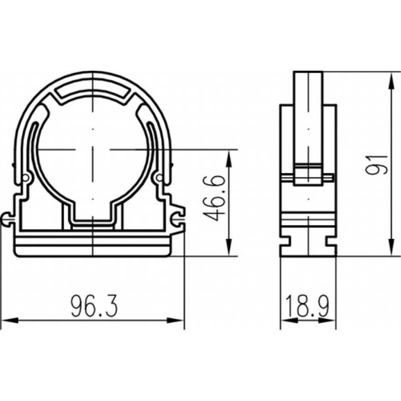 Příchytka D 63 + třmen