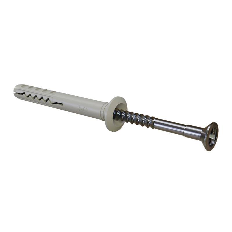 Hmoždinka natloukací s límcem 6 x 40 mm