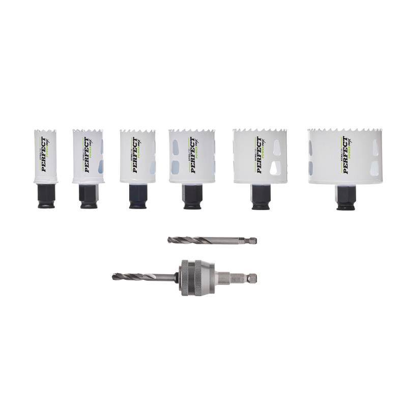 Sada bimetalových děrovek pro elektrikáře