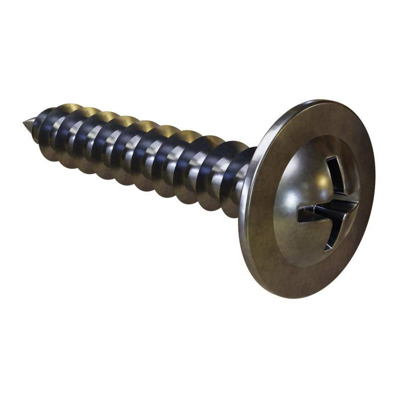 Šroub montážní pozinkovaný s podložkovou hlavou