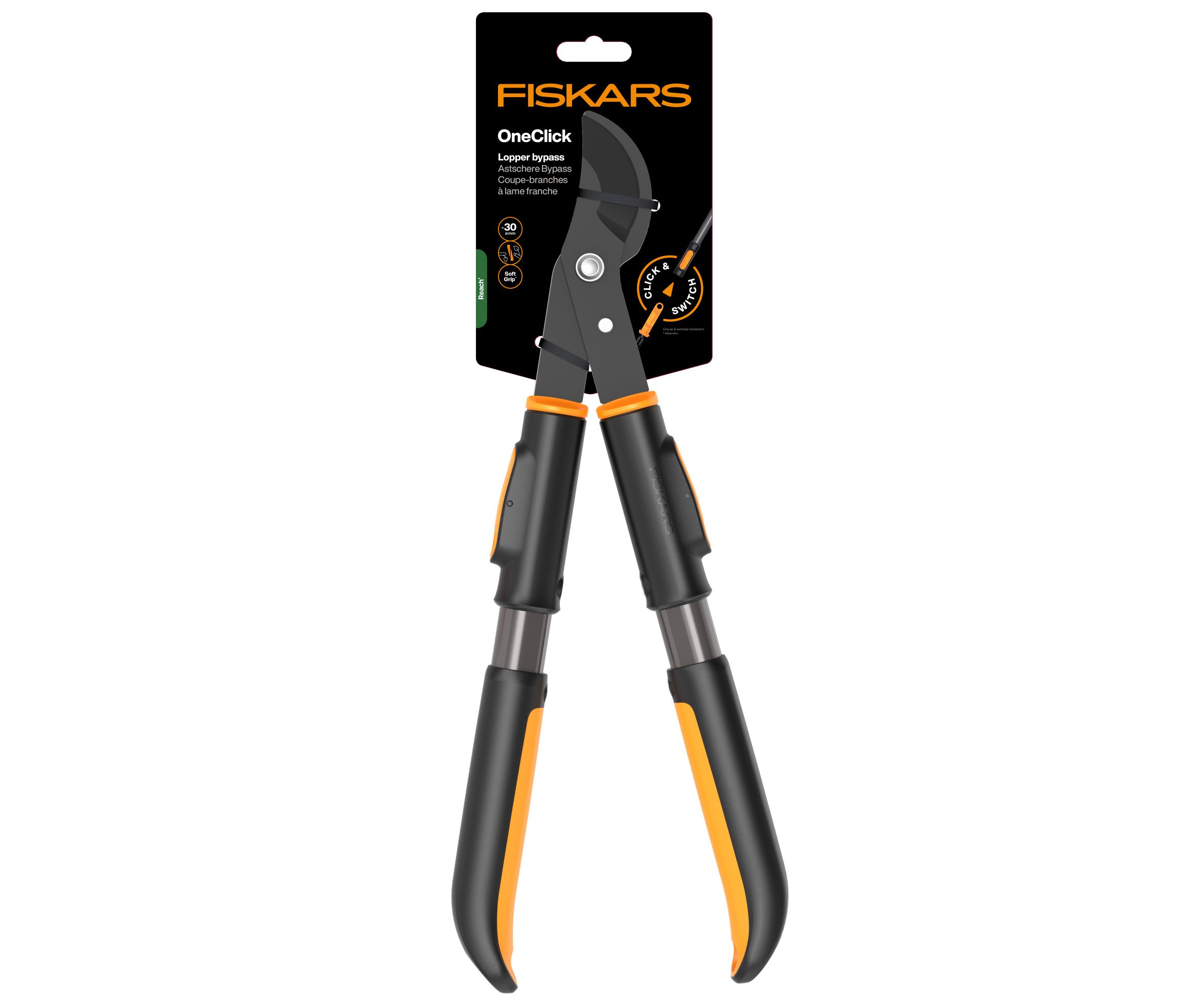 Nůžky na silné větve dvoučepelové OneClick Fiskars 1082707