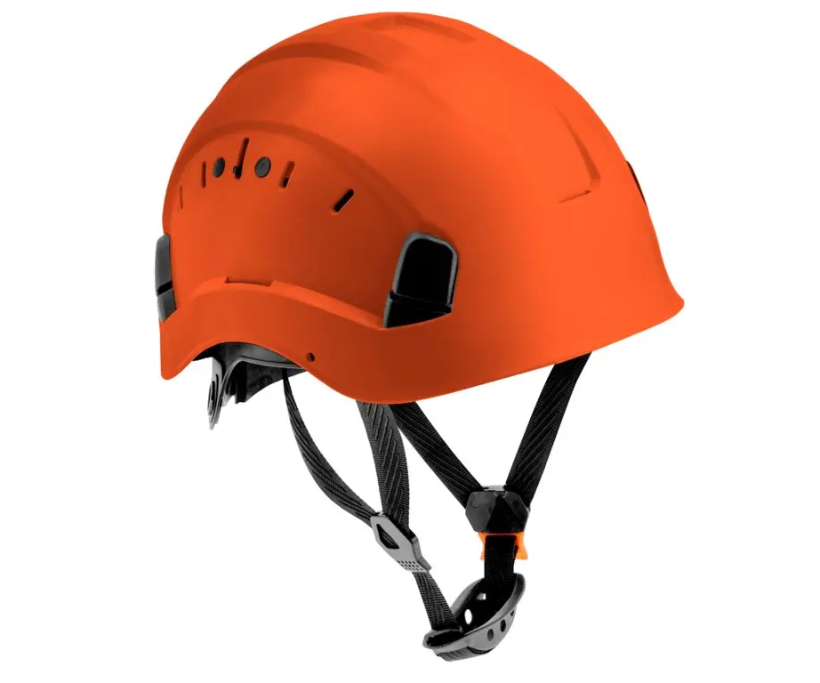 Přilba ochranná s páskem - oranžová