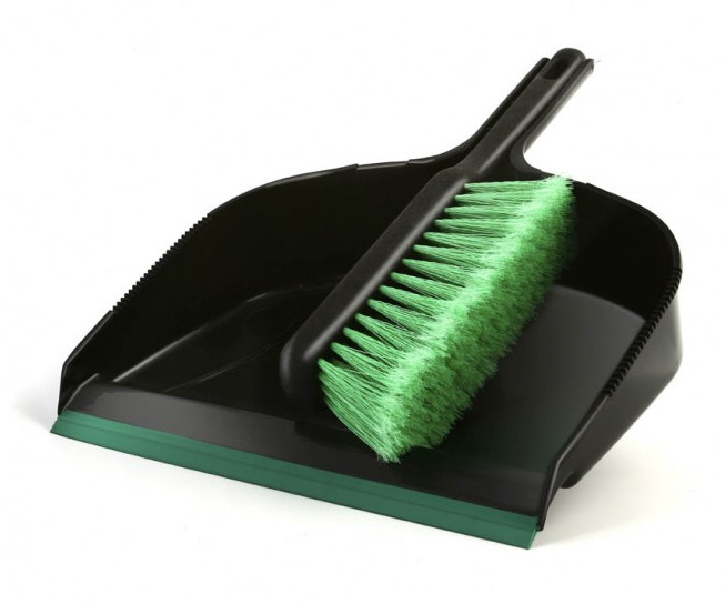 Souprava smetáček + lopatka černá Jumbo