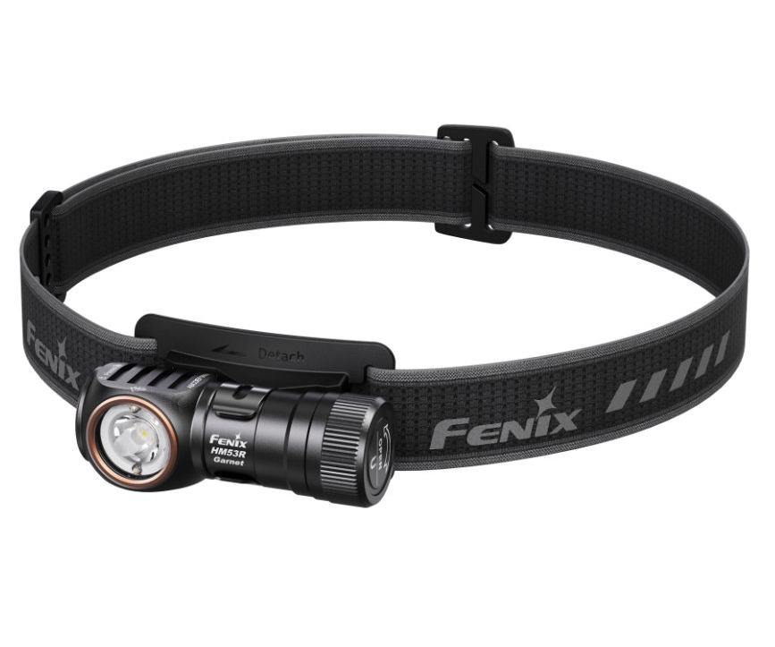 Čelovka nabíjecí LED USB/CR123A Fenix HM53R Garnet