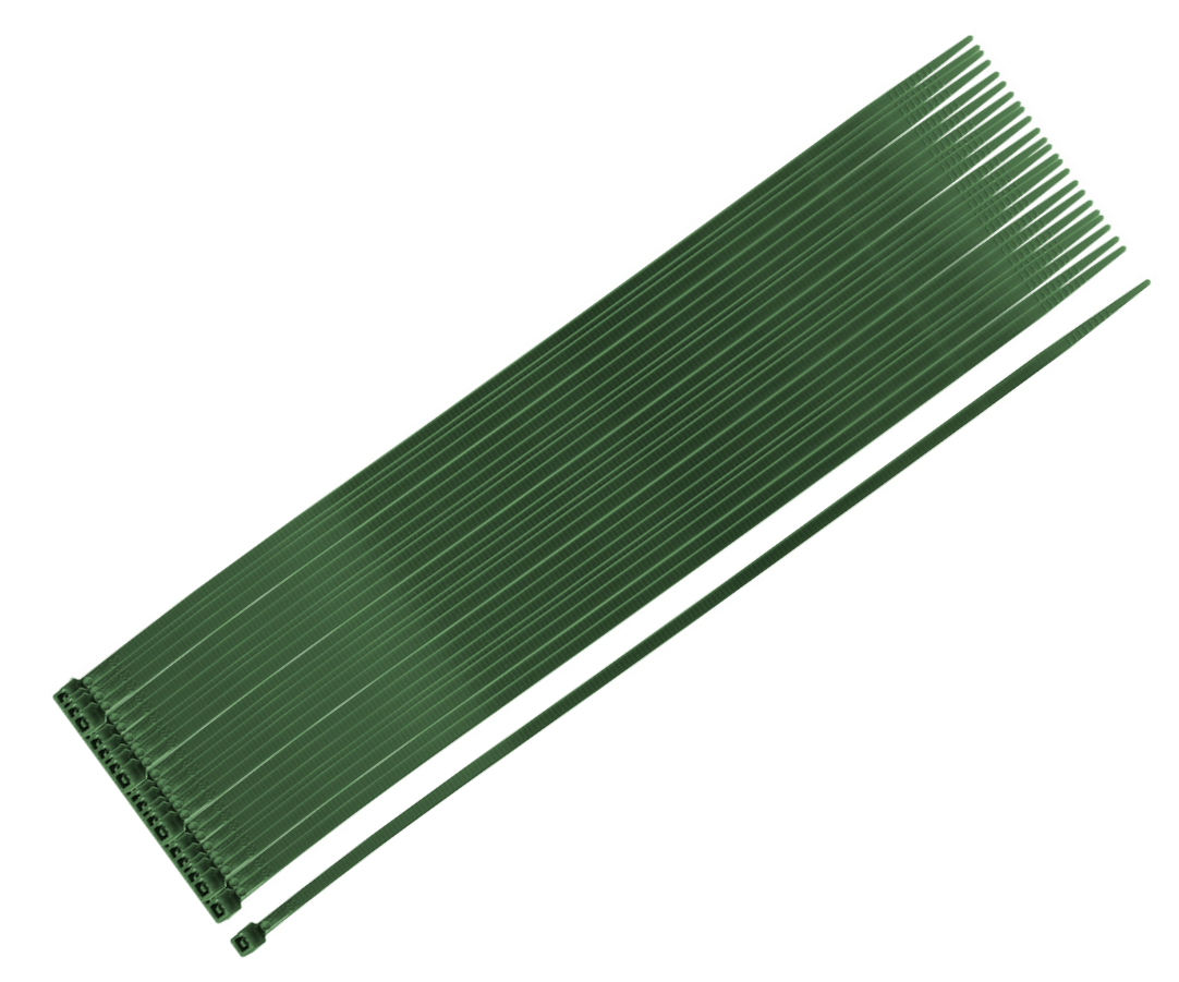 Páska stahovací zelená 50ks Neo Tools - 200x3.6mm