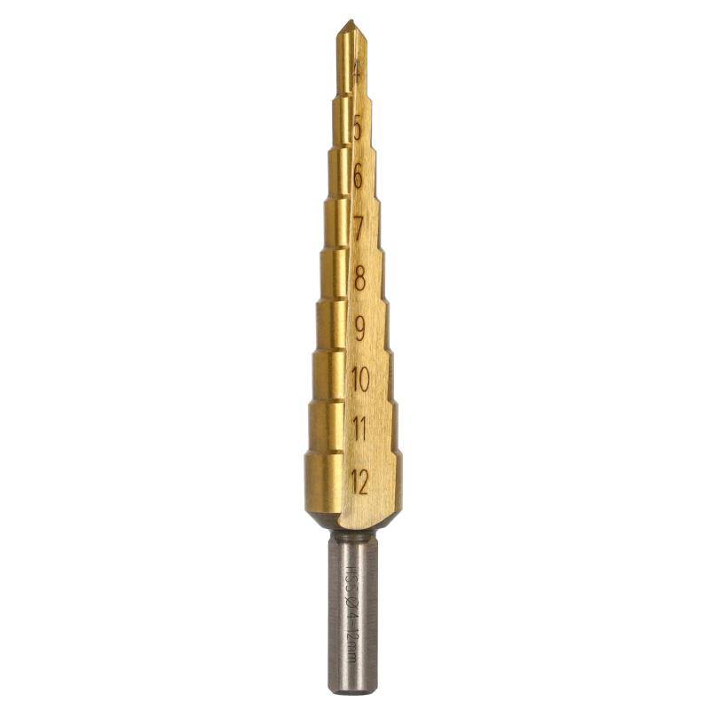 Vrták stupňovitý HSS RP 4 - 12 mm